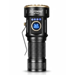 Lanterna de mana YEMAO YM F883X de 3000 lm Display Digital Zoom Telescopic Magnet