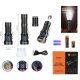 Lanterna de mana YEMAO YM F883X de 3000 lm Display Digital Zoom Telescopic Magnet