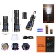 Lanterna de mana YEMAO YM F883X de 3000 lm Display Digital Zoom Telescopic Magnet