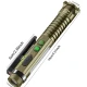 Lanterna multifunctionala YM M46 LED XPG + 11 LED SMD Laser Rosu Magnet