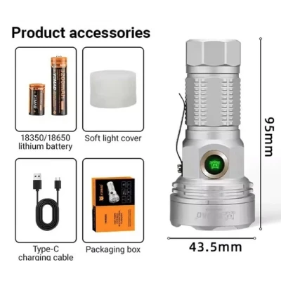 Mini Lanterna LED de mana YEMAO YM F809X de 3500 lm Zoom Telescopic 6 Moduri Iluminare