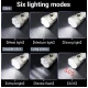 Mini Lanterna LED de mana YEMAO YM F809X de 3500 lm Zoom Telescopic 6 Moduri Iluminare