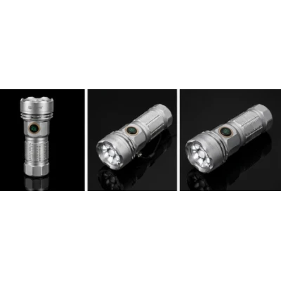 Mini Lanterna LED de mana YEMAO YM F809X de 3500 lm Zoom Telescopic 6 Moduri Iluminare