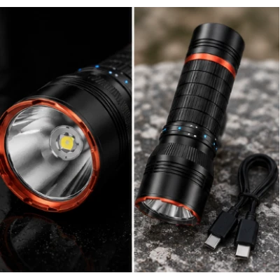Lanterna de mana LED YEMAO YM G481 RGB Multicolor 4 Moduri de Iluminare