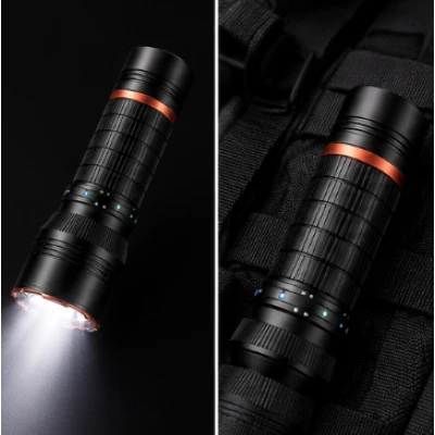 Lanterna de mana LED YEMAO YM G481 RGB Multicolor 4 Moduri de Iluminare