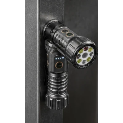 Lanterna de mana LED YEMAO YM F996 cu 6 Culori de Iluminare Magnet multifunctionala