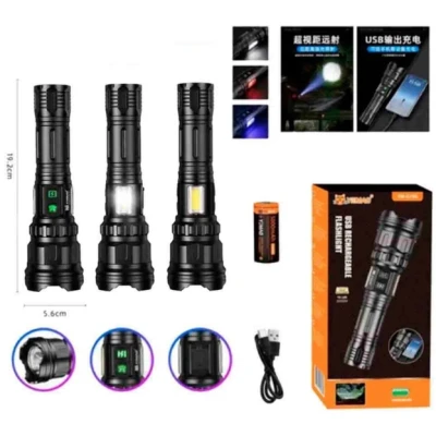 Lanterna de mana LED YEMAO YM G708 Zoom Iluminare Frontala + Laterala