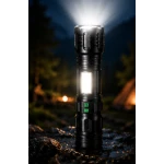 Lanterna de mana LED YEMAO YM G708 Zoom Iluminare Frontala + Laterala