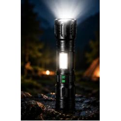 Lanterna de mana LED YEMAO YM G708 Zoom Iluminare Frontala + Laterala