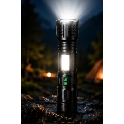 Lanterna de mana LED YEMAO YM G708 Zoom Iluminare Frontala + Laterala