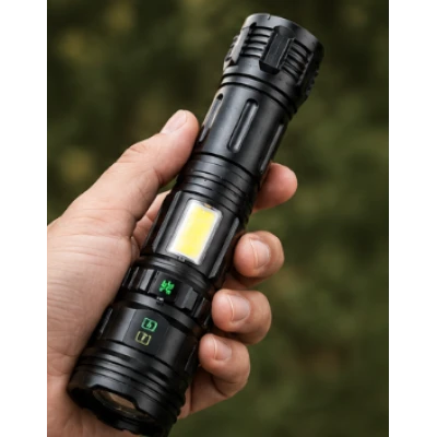 Lanterna de mana LED YEMAO YM G708 Zoom Iluminare Frontala + Laterala