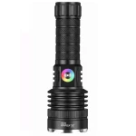 Lanterna de mana LED YEMAO YM G236 TG de 50W cu Zoom Reglabil RGB USB Corp Metalic