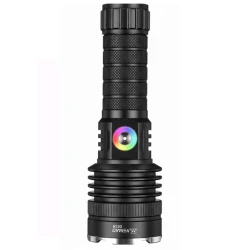 Lanterna de mana LED YEMAO YM G236 TG de 50W cu Zoom Reglabil RGB USB Corp Metalic