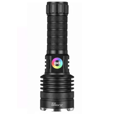 Lanterna de mana LED YEMAO YM G236 TG de 50W cu Zoom Reglabil RGB USB Corp Metalic