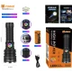Lanterna de mana LED YEMAO YM G236 TG de 50W cu Zoom Reglabil RGB USB Corp Metalic
