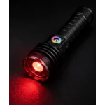 Lanterna de mana LED YEMAO YM G236 TG de 50W cu Zoom Reglabil RGB USB Corp Metalic