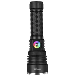 Lanterna de mana LED YEMAO YM G238 TG de 50W cu Zoom Reglabil  LED RGB Corp din Aluminiu