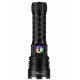 Lanterna de mana LED YEMAO YM G238 TG de 50W cu Zoom Reglabil  LED RGB Corp din Aluminiu