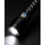 Lanterna de mana LED YEMAO YM G238 TG de 50W cu Zoom Reglabil  LED RGB Corp din Aluminiu