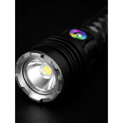 Lanterna de mana LED YEMAO YM G238 TG de 50W cu Zoom Reglabil  LED RGB Corp din Aluminiu