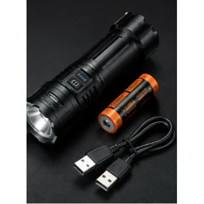 Lanterna de mana LED YM C282 fascicul puternic Laser Verde zoom reglabil