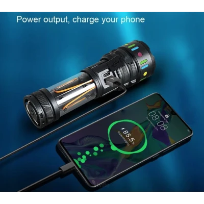 Lanterna LED YEMAO YM A5 TG de 30W cu Zoom Lampa laterala 11 Moduri iluminare