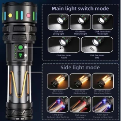 Lanterna LED YEMAO YM A5 TG de 30W cu Zoom Lampa laterala 11 Moduri iluminare