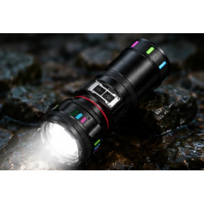 Lanterna de mana LED YEMAO YMG37Y de 30W cu Zoom reglabil si led Lateral