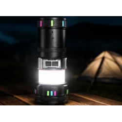 Lanterna de mana LED YEMAO YMG37Y de 30W cu Zoom reglabil si led Lateral