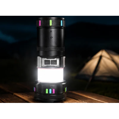 Lanterna de mana LED YEMAO YMG37Y de 30W cu Zoom reglabil si led Lateral