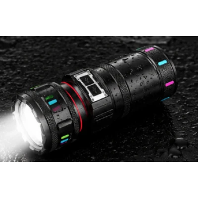 Lanterna de mana LED YEMAO YMG37Y de 30W cu Zoom reglabil si led Lateral