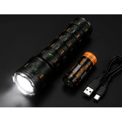 Lanterna LED Tactica YEMAO YM G66Y de 30W cu zoom reglabil fascicul 1200m