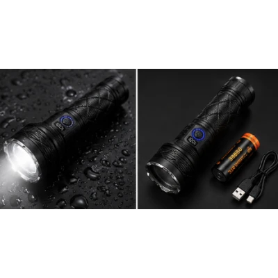 Lanterna de mana LED YEMAO YM 705A putere 30W cu zoom optic si power bank