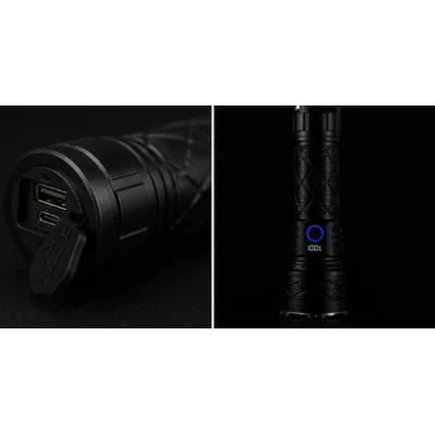 Lanterna de mana LED YEMAO YM 705A putere 30W cu zoom optic si power bank