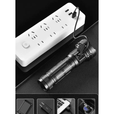 Lanterna tactica de mana reincarcabila YM F96 6 cu functie Power Bank