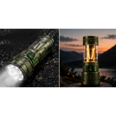 Lanterna LED Multifunctionala YEMAO YM A19 cu 9 LED XPG de 5000mAh