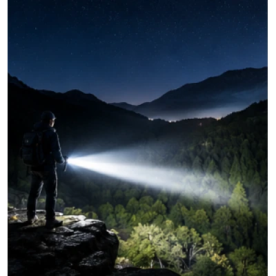 Lanterna LED YEMAO YM A13 de 3000 Lumeni raza 800m 6000K Zoom si Power Bank