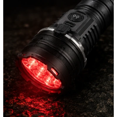Lanterna LED YEMAO YM A13 de 3000 Lumeni raza 800m 6000K Zoom si Power Bank