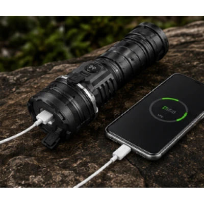 Lanterna LED YEMAO YM A13 de 3000 Lumeni raza 800m 6000K Zoom si Power Bank