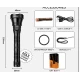 Lanterna de mana profesionala LED YEMAO YM 98K 2 0 de 5200 Lumeni USB Zoom metalica