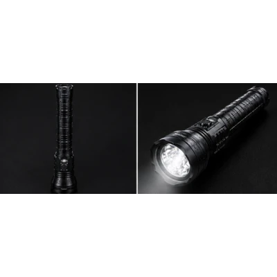 Lanterna de mana profesionala LED YEMAO YM 98K 2 0 de 5200 Lumeni USB Zoom metalica