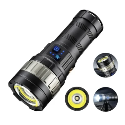 Lanterna de mana LED YEMAO YM G931 putere 30W TG + COB Zoom Power Bank