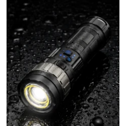 Lanterna de mana LED YEMAO YM G931 putere 30W TG + COB Zoom Power Bank