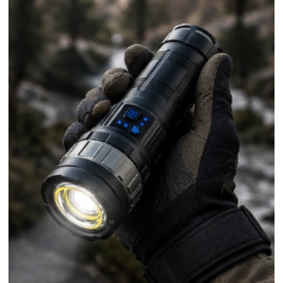 Lanterna de mana LED YEMAO YM G931 putere 30W TG + COB Zoom Power Bank
