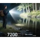 Lanterna de mana LED Profesionala YEMAO YM A12 de 7200 LM cu 12XTE + RGB
