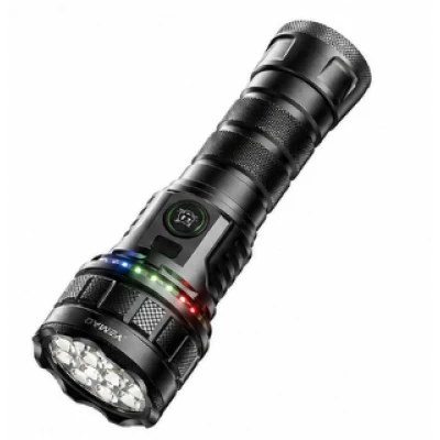 Lanterna de mana LED Profesionala YEMAO YM A12 de 7200 LM cu 12XTE + RGB