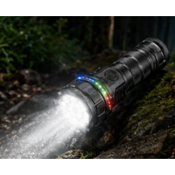 Lanterna de mana LED Profesionala YEMAO YM A12 de 7200 LM cu 12XTE + RGB