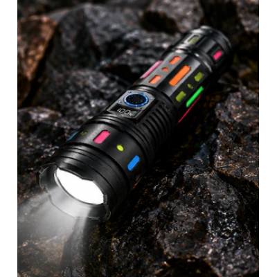 Lanterna de mana Tactica YEMAO YM G85 putere 60W Raza de Iluminare 2000m USB