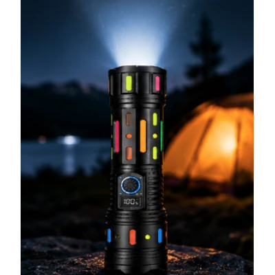 Lanterna de mana Tactica YEMAO YM G85 putere 60W Raza de Iluminare 2000m USB