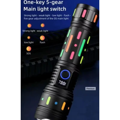 Lanterna de mana Tactica YEMAO YM G85 putere 60W Raza de Iluminare 2000m USB